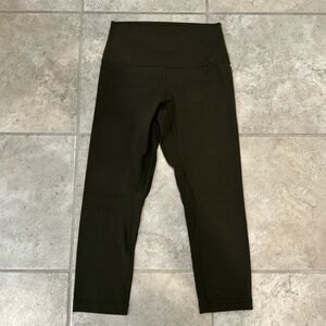 EUC Lululemon Align Tight size 6 Olive Green